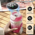 Stainless Steel Travel Coffee Mug with Temperature Display 我的商店